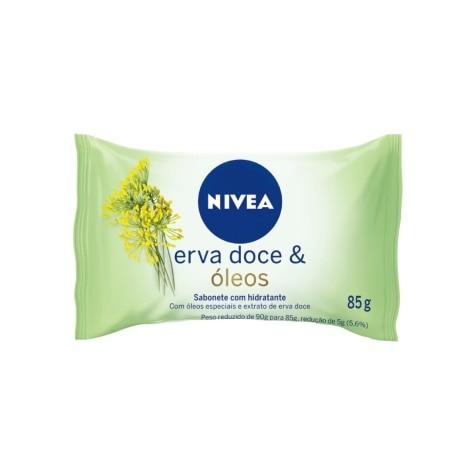 Sabonete de Glicerina Barra Nivea Erva Doce & Óleos Essenciais 85g - Imagem 1