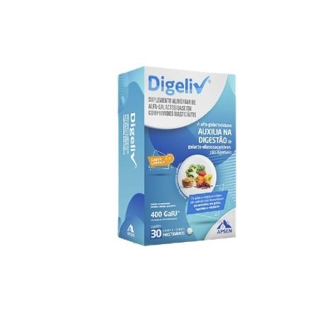 Digeliv Sabor Laranja 30 Comprimidos Mastigáveis - Imagem 1