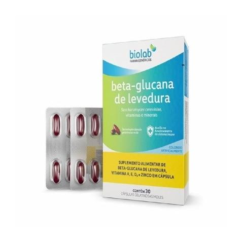Beta-Glucana de Levedura Biolab 30 Cápsulas - Imagem 1