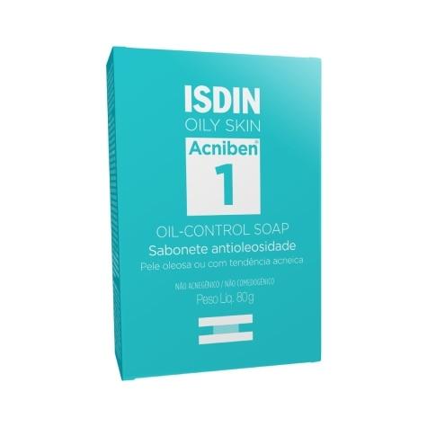 Sabonete em Barra Isdin Acniben 1 Oily Skin Facial 80g - Imagem 1