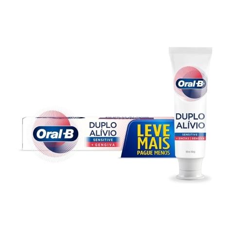 Creme Dental Oral-B Duplo Alívio Sensitive 140g - Imagem 1