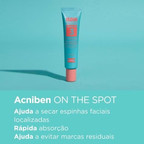 Gel Secativo para Espinhas Isdin Oily Skin Acniben 3 Facial 13,8g - Imagem 2
