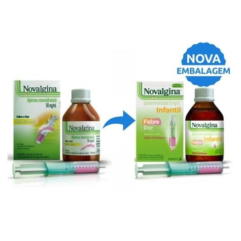 Novalgina 50mg Solução Oral Sabor Framboesa 100ml - Imagem 2