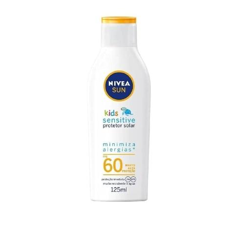 Protetor Solar Facial e Corporal Nivea Sun Babies & Kids FPS60 Pele Sensível 125ml - Imagem 1