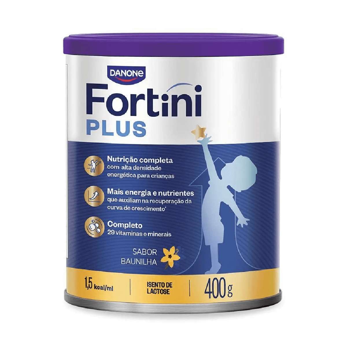 Suplemento Infantil Fortini Plus Baunilha 400g - Imagem 1