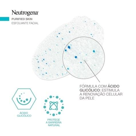 Gel de Limpeza Neutrogena Purified Skin Esfoliante Facial 100g - Imagem 6