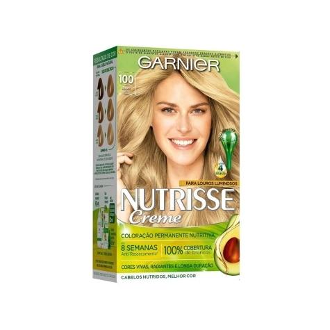 Tintura Nutrisse Garnier Creme 100 Louro Sol 137ml - Imagem 1