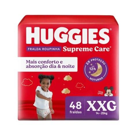 Fralda Calça Huggies Supreme Care XXG 48 Unidades - Imagem 1