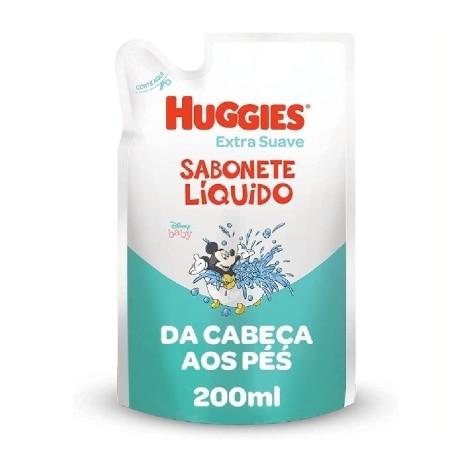 Sabonete Líquido Huggies Extra Suave da Cabeça aos Pés Refil 200ml - Imagem 1