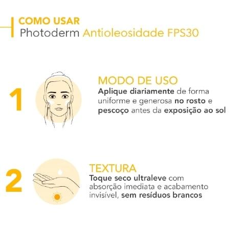 Protetor Solar Facial Photoderm Antioleosidade FPS30 40g - Imagem 6