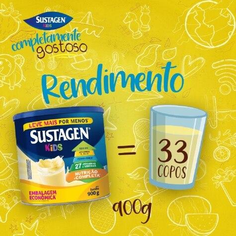 Complemento Alimentar Sustagen Kids Sabor Baunilha Leve Mais Por Menos 900g - Imagem 5