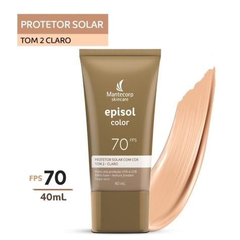 Protetor Solar Facial Episol Color FPS70 Cor Claro 40g - Imagem 4