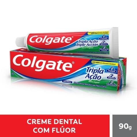 Creme Dental Colgate Tripla Ação Menta Original 90g - Imagem 1