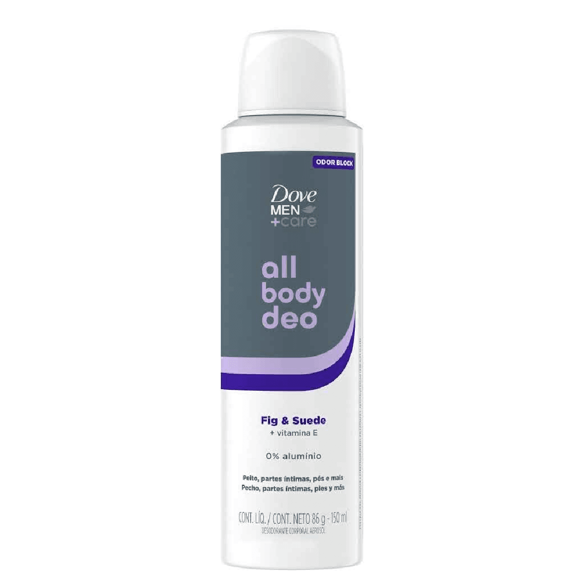 Desodorante Aerossol Dove Men+Care All Body Deo Fig & Suede 150ml - Imagem 1