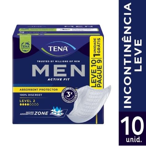 Absorvente Masculino para Incontinência Urinária Tena Men Médio Leve 10 Pague 9 - Imagem 2