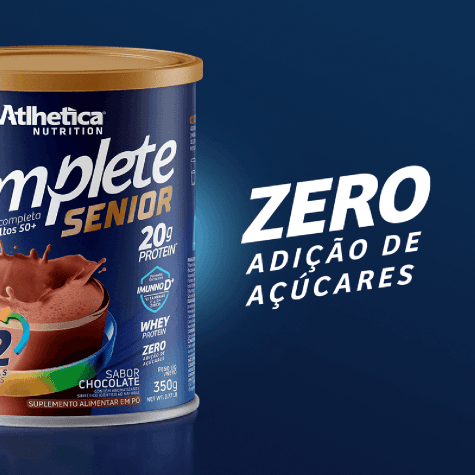 Suplemento Alimentar Atlhetica Nutrition Complete Senior 50+ Sabor Chocolate 350g - Imagem 2