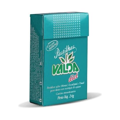 Pastilhas Valda Diet Sabor Mentol, Eucalipto e Timol 24g - Imagem 1