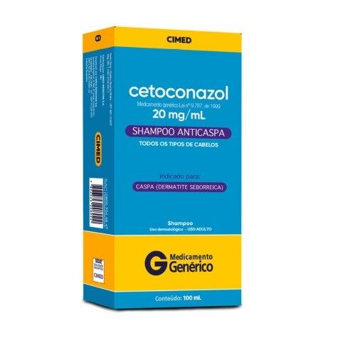 Cetoconazol Shampoo 20mg 100ml Cimed Genérico - Imagem 1