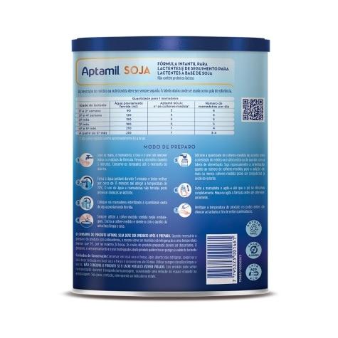 Fórmula Infantil Aptamil Soja 2 800g - Imagem 2