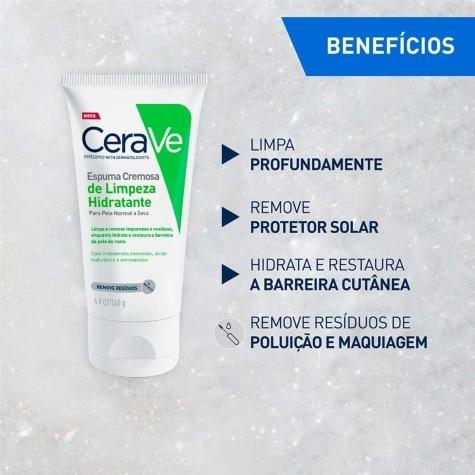 Espuma Cremosa de Limpeza Cerave Sem Perfume Facial 60g - Imagem 4