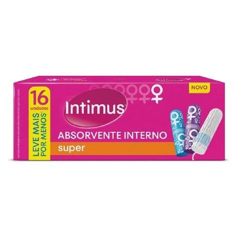 Absorvente Interno Intimus Super Leve Mais Por Menos 16 Unidades - Imagem 1