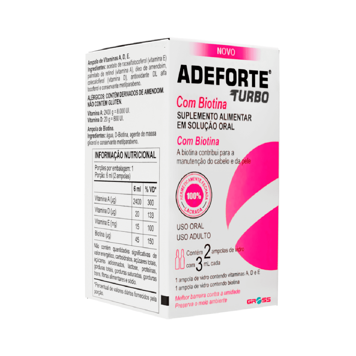 Adeforte Turbo + Biotina 3ml - Imagem 1