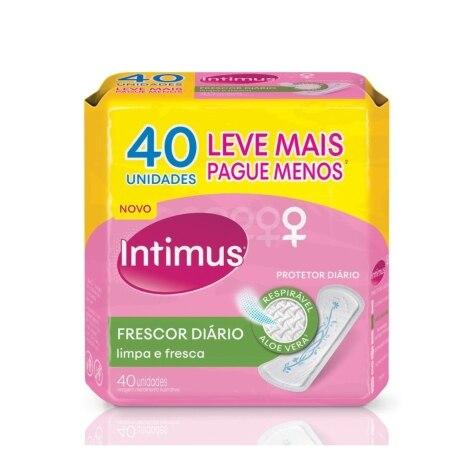 Protetor Diário Intimus Frescor Diário 40 Unidades Leve Mais Pague Menos - Imagem 1