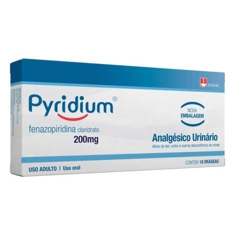 Pyridium 200mg 18 Dragéas - Imagem 1