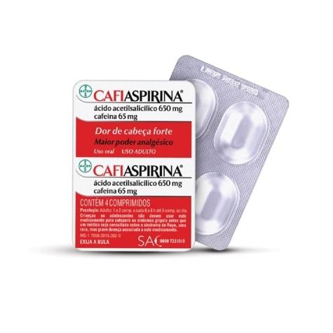 Cafiaspirina 650mg + 65mg 4 Comprimidos - Imagem 2