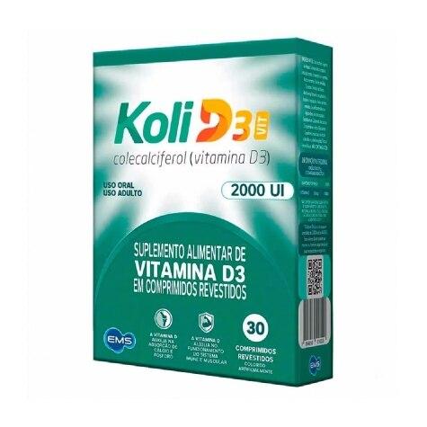 Koli D3 Vit 2.000UI 30 Comprimidos Revestidos - Imagem 1