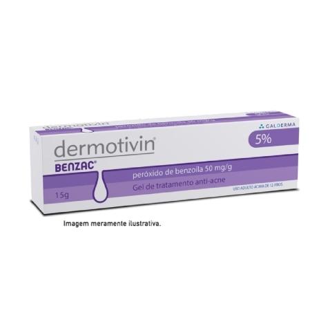 Dermotivin Benzac Gel 5% 50mg 15g - Imagem 1