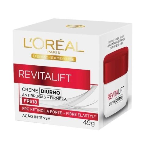 Creme Antirrugas L'oréal Revitalift Diurno FPS18 49g - Imagem 1