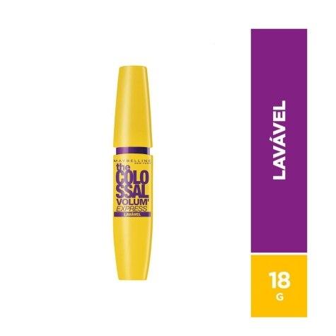 Máscara de Cílios Maybelline Colossal Volum' Express Preta Lavável 18g - Imagem 1