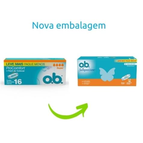 Absorvente Interno O.B. Original Super 16 Unidades Leve mais Pague menos - Imagem 2