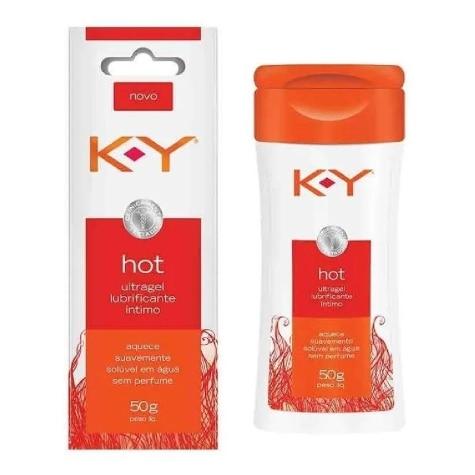 Ultragel Lubrificante Íntimo K-Y Hot 50g - Imagem 1