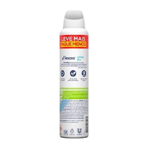 Desodorante Aerossol Rexona Cotton Dry Leve mais Pague menos 72h 250ml - Imagem 3