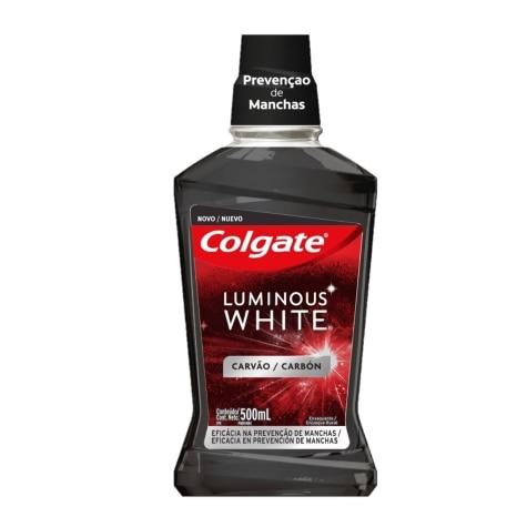 Enxaguante Bucal Colgate Luminous White Carvão 500ml - Imagem 1