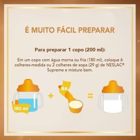 Composto Lácteo Neslac Supreme 3 a 5 Anos 800g - Imagem 5