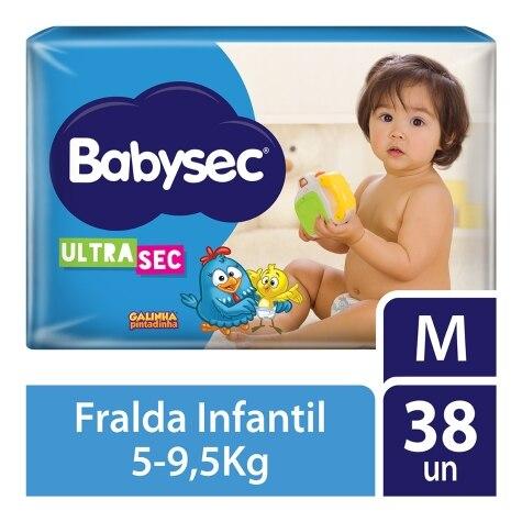 Fralda Babysec Galinha Pintadinha Ultrasec M 38 Unidades - Imagem 1