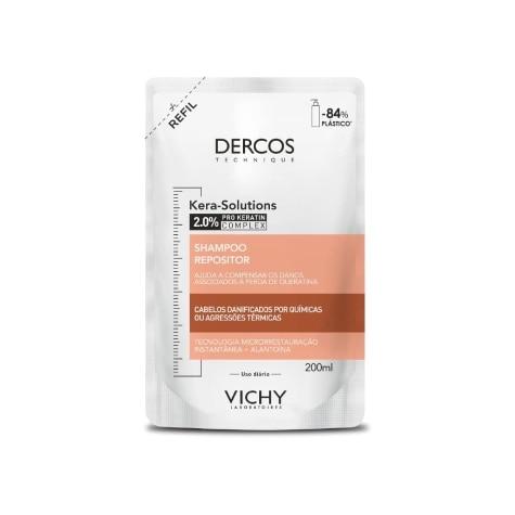 Shampoo Dercos Vichy Kera-Solutions Cabelo Refil 200ml - Imagem 1