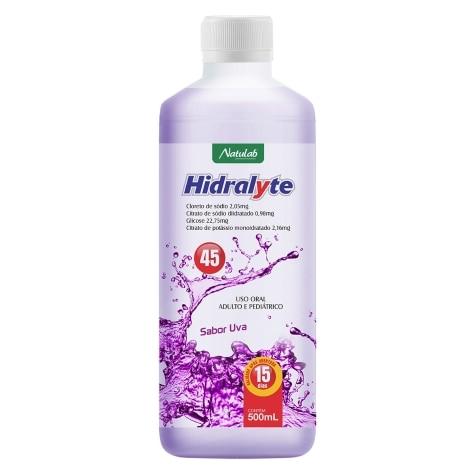 Reidratante Hidralyte 45 Solução Oral Uva 500ml - Imagem 1
