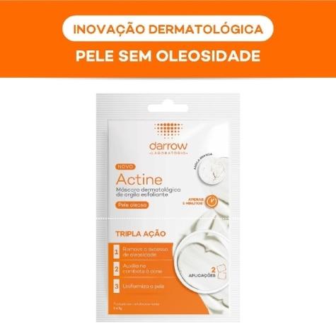 Máscara Facial Esfoliante Actine Argila Pele Oleosa 2 Unidades - Imagem 3