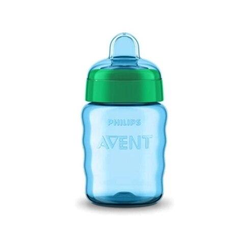 Copo Transição Avent Bico Silicone Easy Sip Cup Menino 260ml - Imagem 1