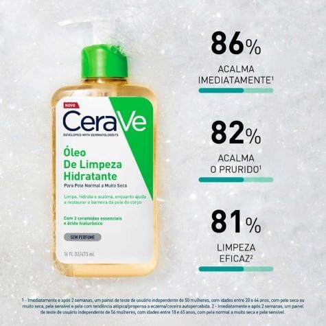 Óleo de Limpeza Cerave Hidratante Sem Perfume Corpo 236ml - Imagem 5