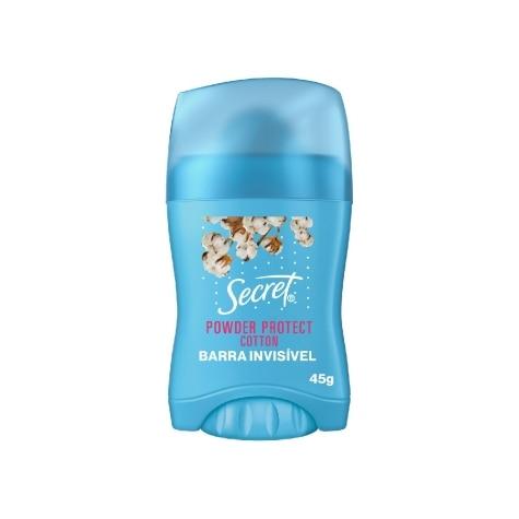 Desodorante Stick Secret Powder Protect Algodão 48h 45g - Imagem 1