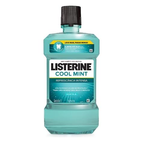 Enxaguante Bucal Listerine Cool Mint Hortelã Leve Mais Pague Menos 1L - Imagem 1
