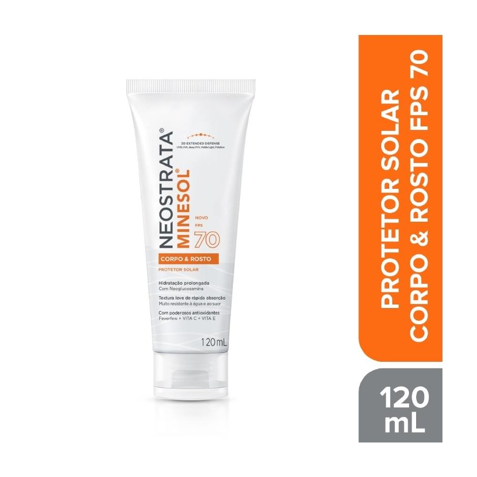 Protetor Solar Facial e Corporal Neostrata Minesol FPS70 120ml