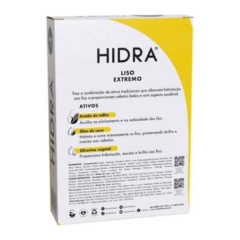 Kit Salon Line Hidra Liso Extremo Anti-frizz Shampoo 300ml + Condicionador 300ml - Imagem 4