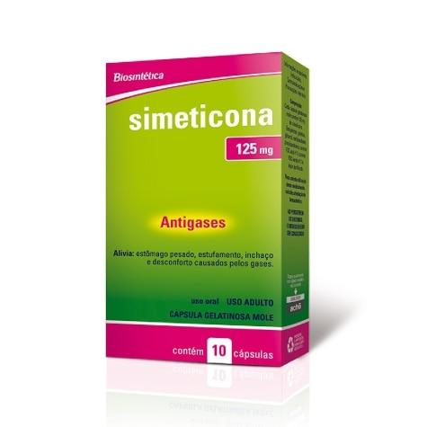 Simeticona 125mg 10 Cápsulas Biosintética - Imagem 1
