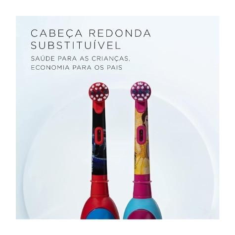 Escova Dental Elétrica Oral-B Infantil Disney Pixar Carros Macia 3+ Anos + 2 Pilhas AA - Imagem 5